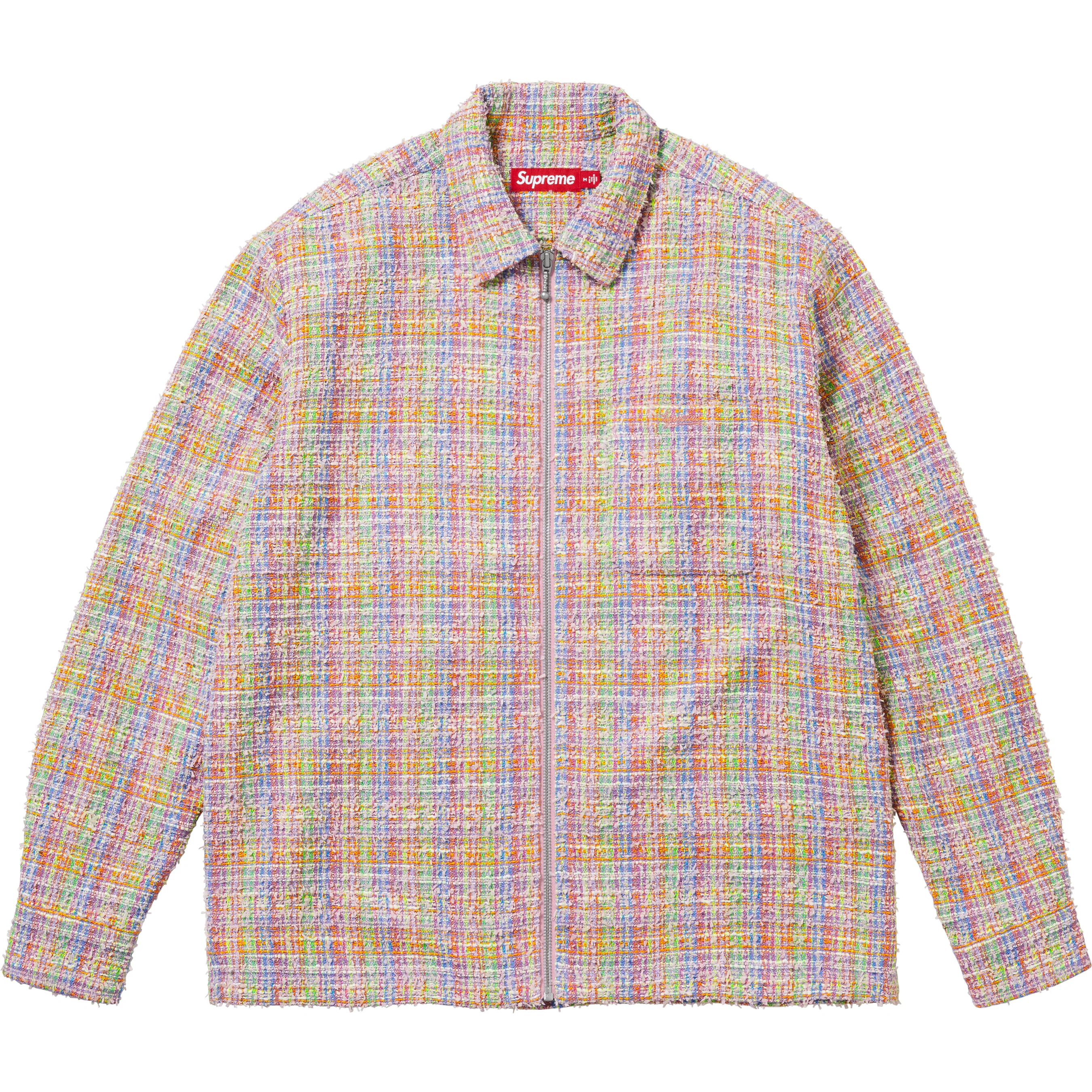 Bouclé Zip Up Shirt view 9